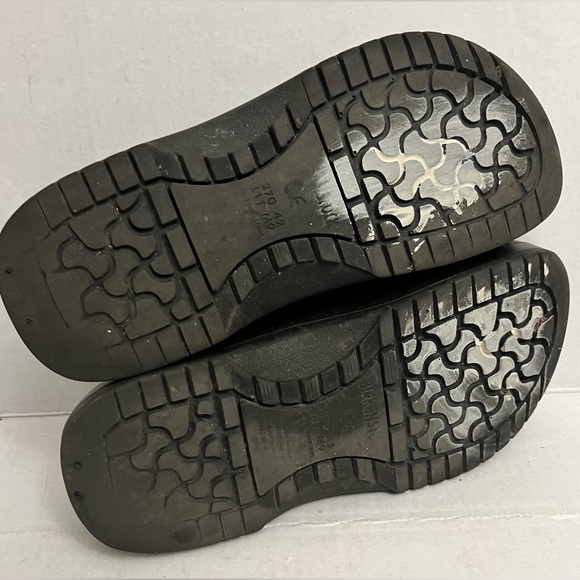 BIRKENSTOCK SUPER BIRKI PU CLOGS SLIP ON PROFESIONAL WORK BLACK COLOR - Picture 7 of 8